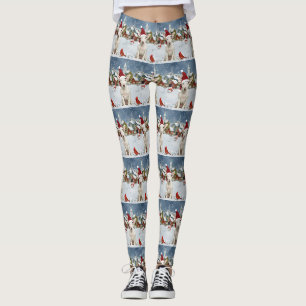 Leggings Bull Terrier Chien Winter Wonderland Noël Joie