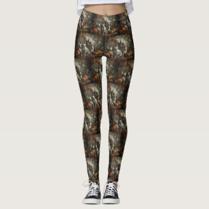 Leggings Bull Terrier Halloween Night Doggy Délice