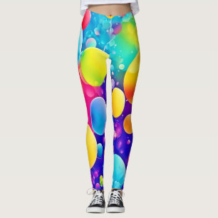Leggings Bulle colorée Art Abstrait