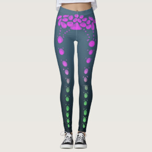 Leggings bulles aqua