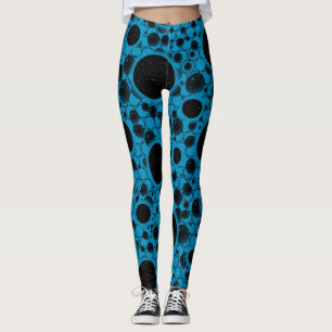 Leggings Bulles d'espace - Bleu ciel
