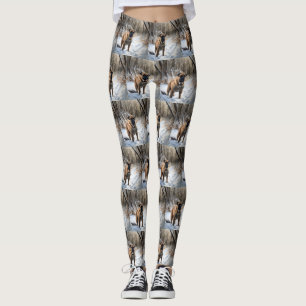 Leggings Bullmastiff Laisser neiger Noël