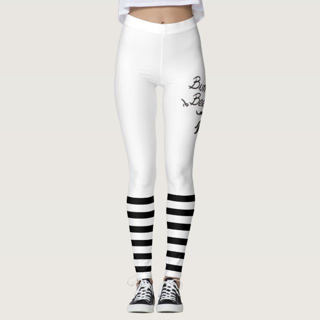 Leggings Bumble Bee White (Devant)