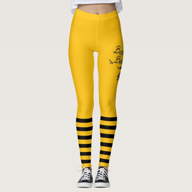 Leggings Bumble Bee Yellow (Devant)