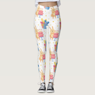 Leggings Bunny Et Koala Portent Sur Les Enfants Anniversair