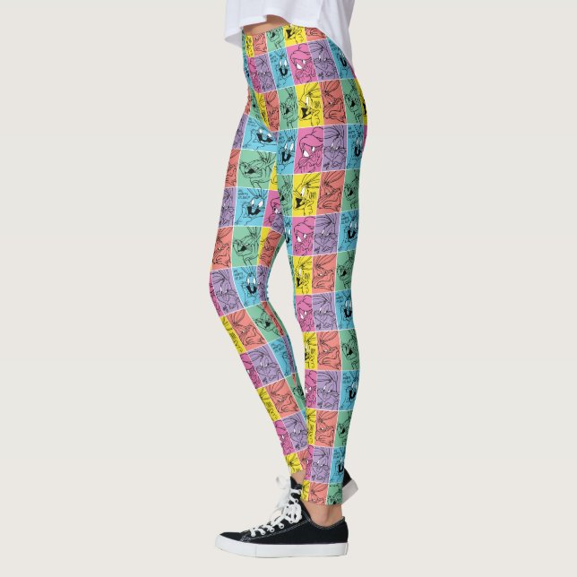 Leggings BUNNY™ - Expressions de blocs de couleur (Gauche)
