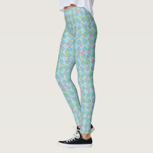 Leggings Bureau d'échecs Pastel Retro