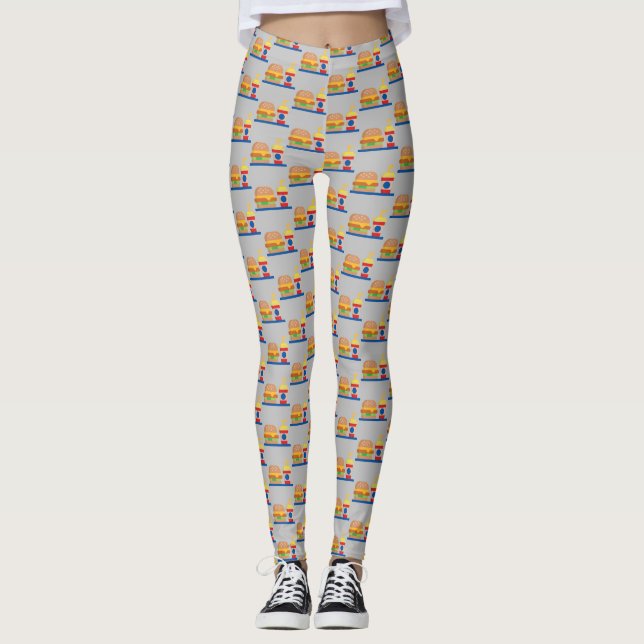 Leggings Burger Repas (Devant)