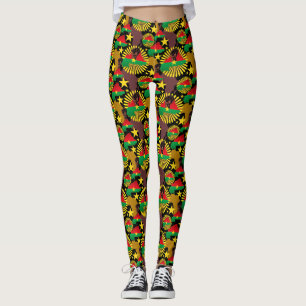 Leggings Burkina Faso Carte, drapeau et première révolution