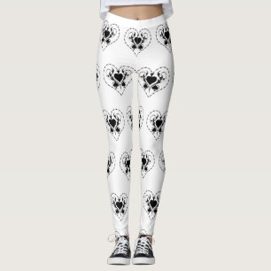 Leggings Câble Barbelé Coeur Black Spades Thunder_Cove