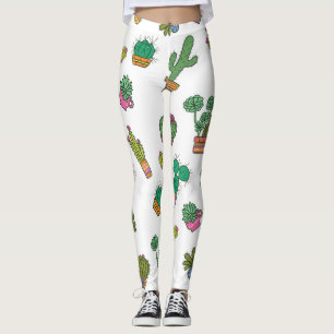 Leggings Cactus vintages : Design Motif sans couture.
