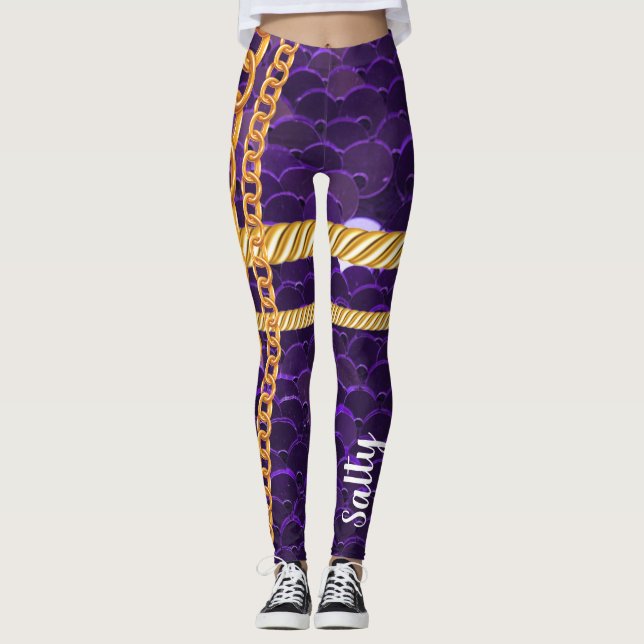 Leggings Cadeau personnalisé pour Anniversaire, Mariée, Mar (Devant)