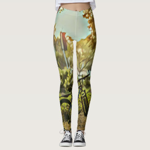 Leggings Cadeau Vélo Lover   Peinture à vélo