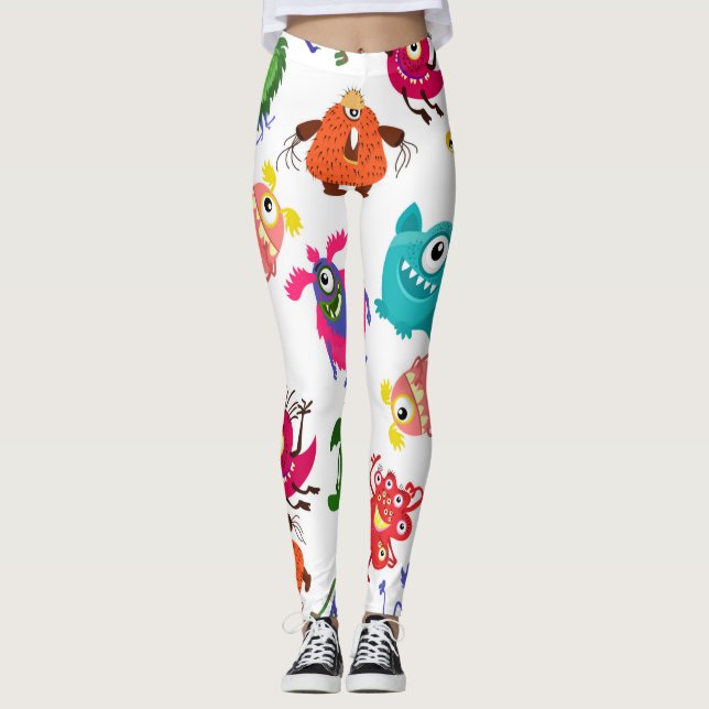 Leggings Cadeaux Monster Pour Enfants  (Devant)