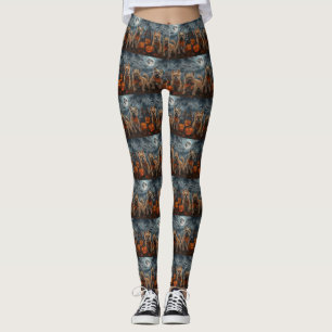Leggings Cairn Terrier Halloween Squelettes