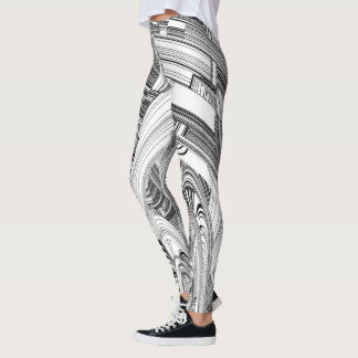 Leggings Calamité noire et blanche