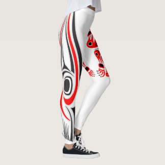 Leggings Calmar haïda et léggations de grenouilles