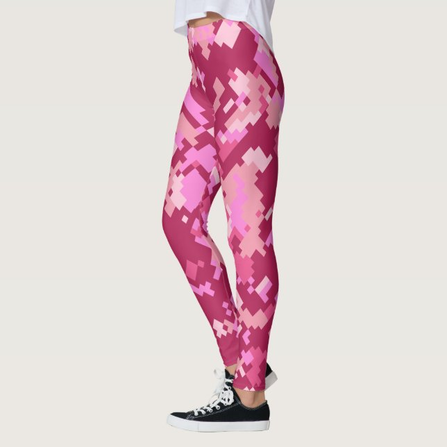 Leggings Camo | Camouflage rose Pixel (Gauche)