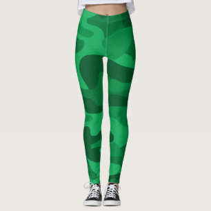 Leggings Camo Monocolor Vert Espagnol