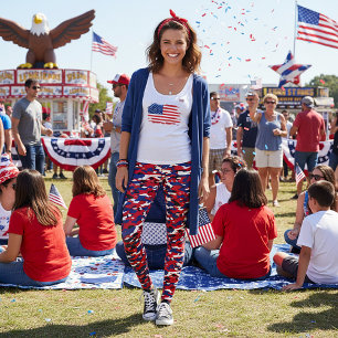 Leggings Camo Patriotique