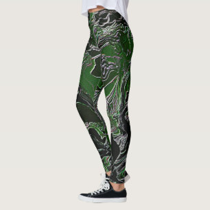 Leggings Camo vert
