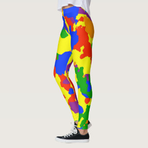 Leggings Camouflage arc-en-ciel