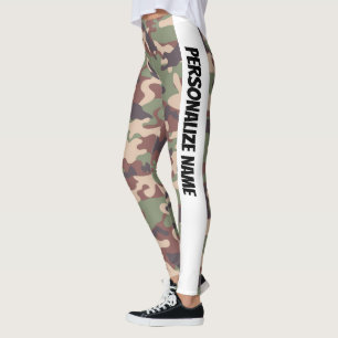 Leggings Camouflage Brown terrestre PERSONNALISER