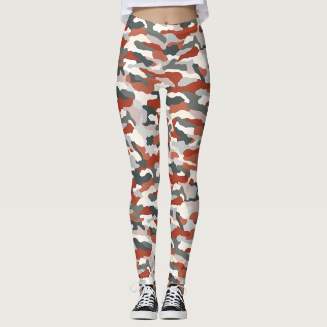 Leggings Camouflage d'automne (Devant)