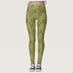 Leggings Camouflage de cactus vert olive