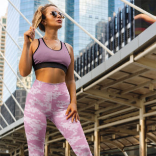 Leggings Camouflage de fille en Camo rose