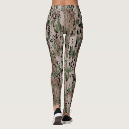 Leggings Camouflage forestier Tan Green