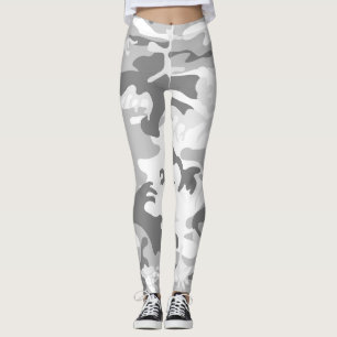 Leggings Camouflage gris neige d'hiver, Militaire, Armée