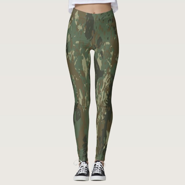 Leggings camouflage militaire (Devant)
