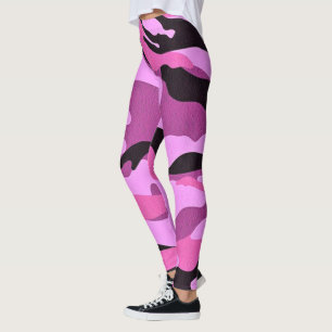 Leggings Camouflage rose Camo Motif militaire