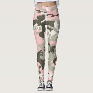 Leggings Camouflage rose et vert, Militaire, Armée