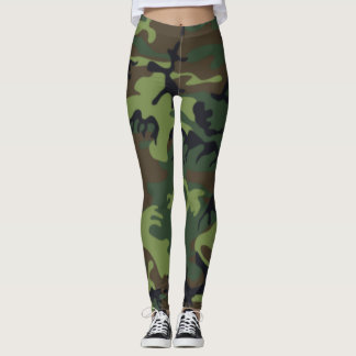 Leggings Camouflage vert