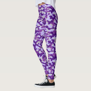 Leggings Camouflage Violet 