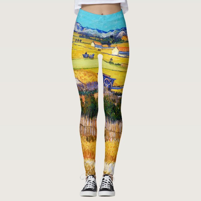 Leggings Campagne d'automne, Van Gogh (Devant)