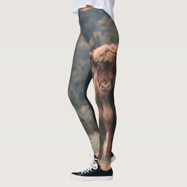 Leggings Campagne d'herbe d'automne de la vache de haute-te (Gauche)