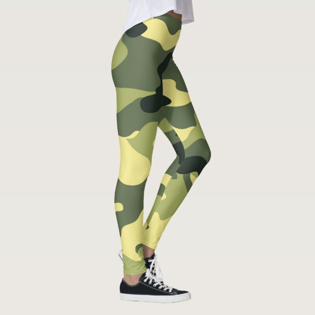 Leggings Camping Chasse Camouflage vert (Droite)