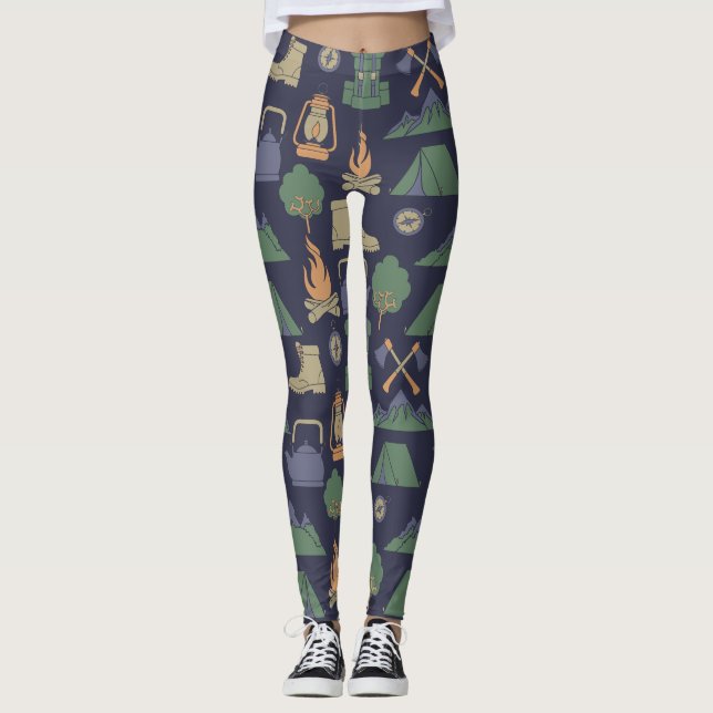 Leggings Camping et camping-cars en plein air (Devant)