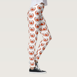 Leggings Canada Maple Leaf Heart n'est pas à vendre Fière