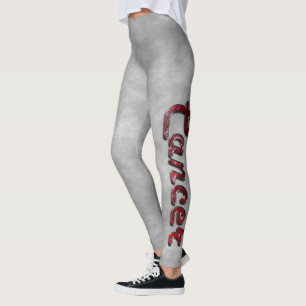 Leggings Cancer Zodiac in Ruby Gemstone