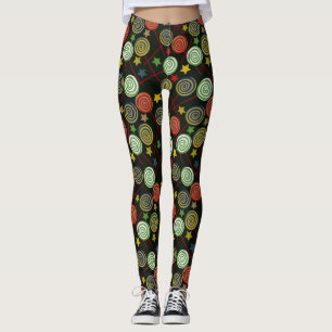 Leggings Candy pattern   Lollies   lollipop