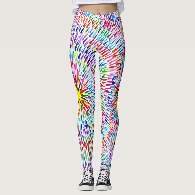 Leggings Candy Waters Artiste de l'autisme (Devant)
