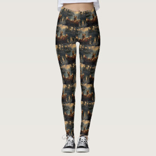 Leggings Cane Corso Noël Festive Voyage