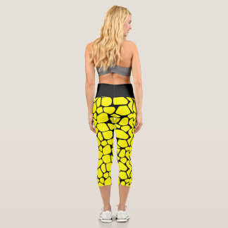 Leggings Capri Abstrait Predator Skin Camo Art : Design d'aventur