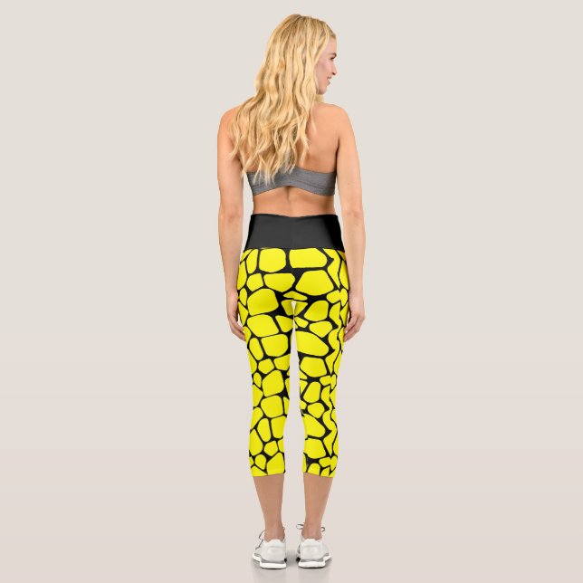 Leggings Capri Abstrait Predator Skin Camo Art : Design d'aventur (Verso)