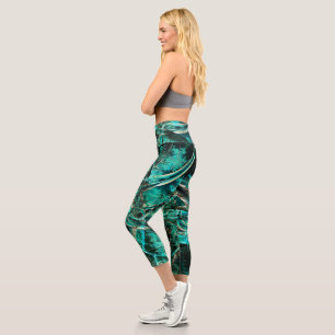 Leggings Capri Abyssal Emergence