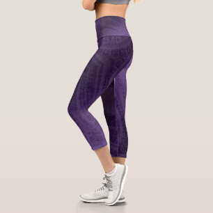 Leggings Capri Acceptation Médaillons de méditation violette